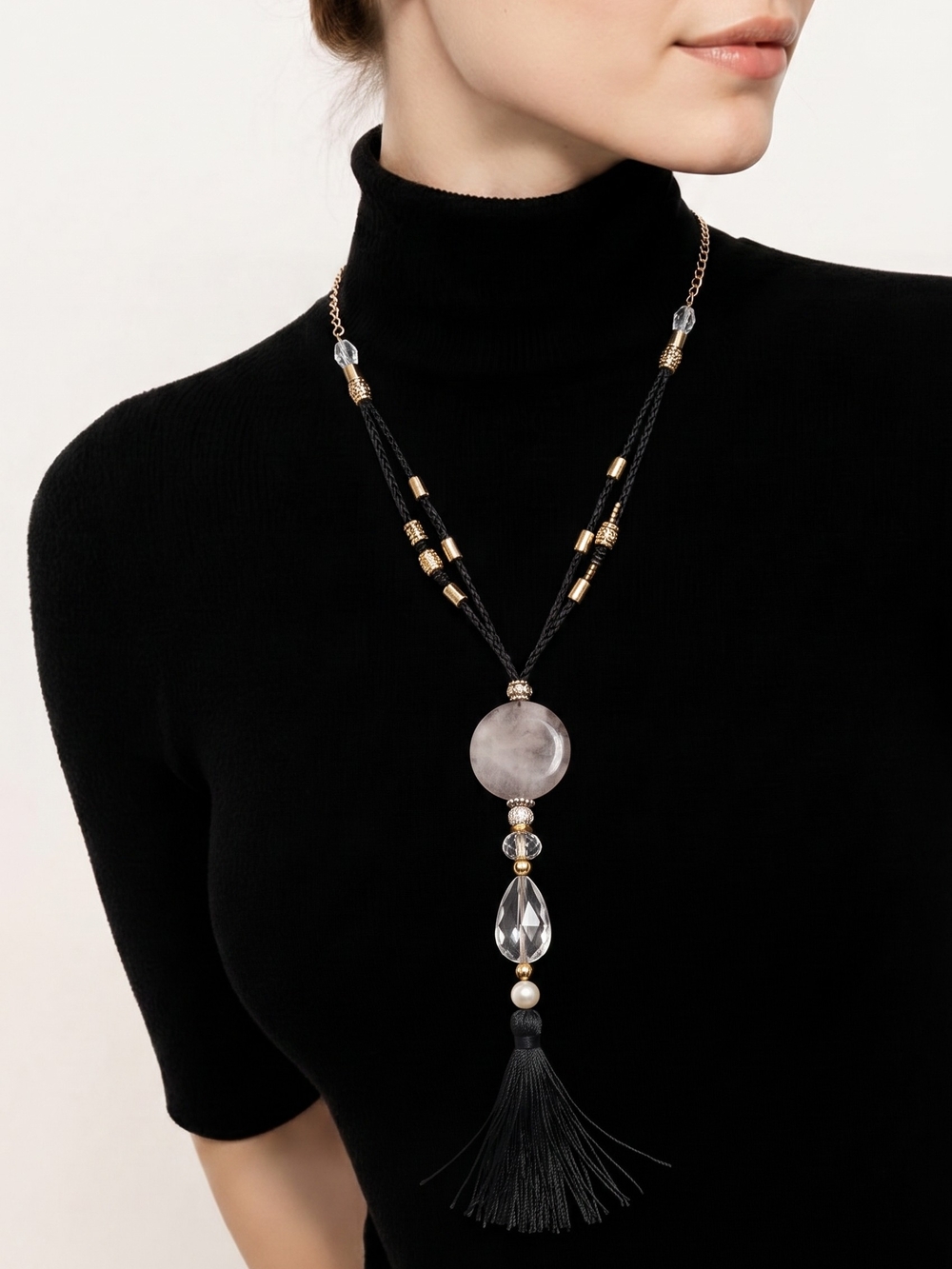Chico's Long tassle statement necklace
